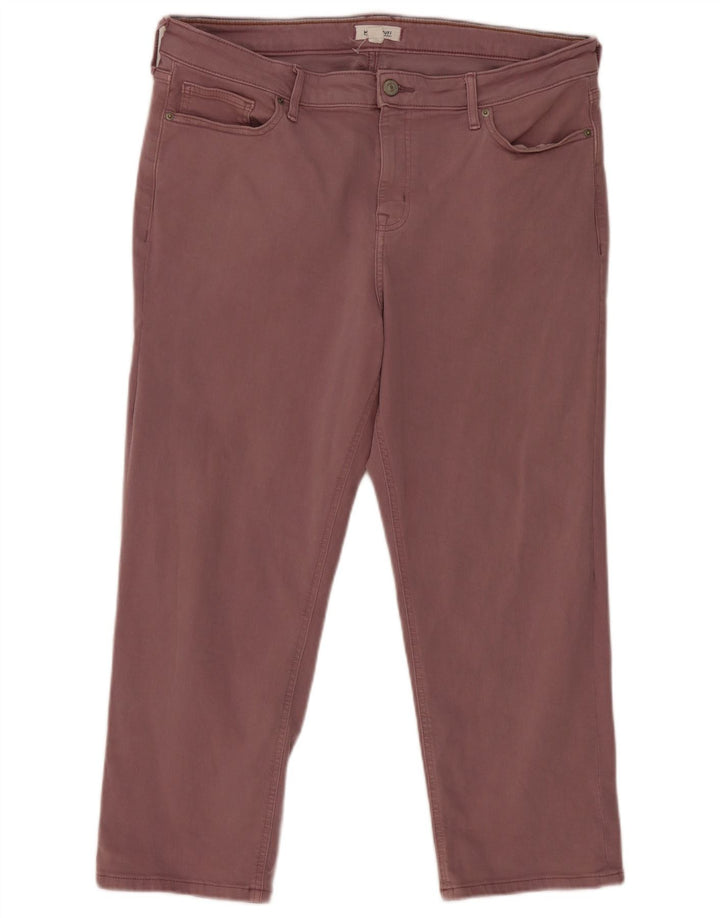 Bijele ženske kratke traperice UK 18 XL W38 L25 Ljubičasta