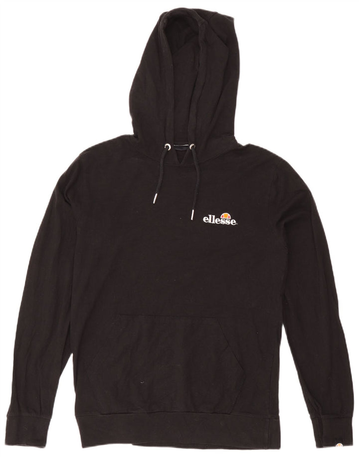 Ellesse muška majica s kapuljačom Srednje crni pamuk