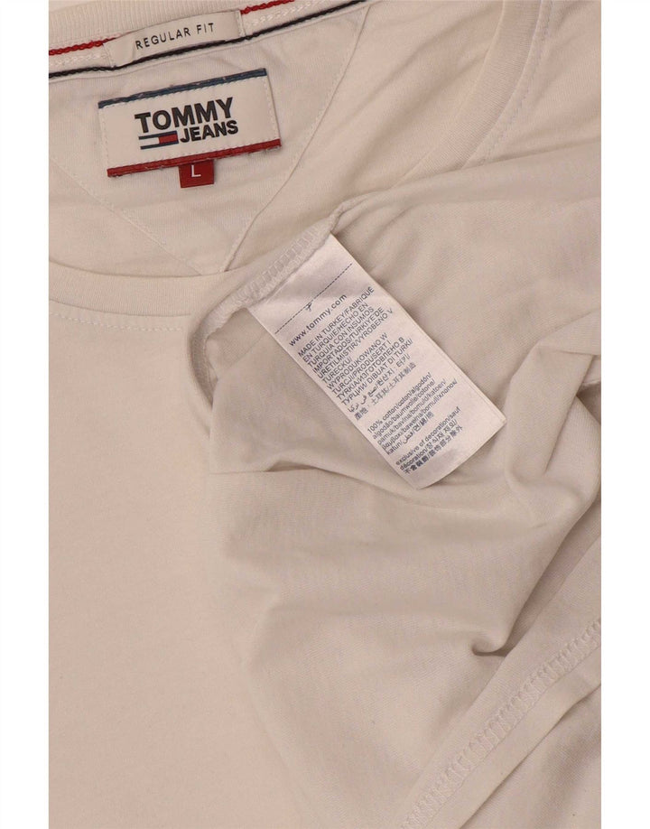 Velika bijela pamučna muška majica standardnog kroja Tommy Hilfiger