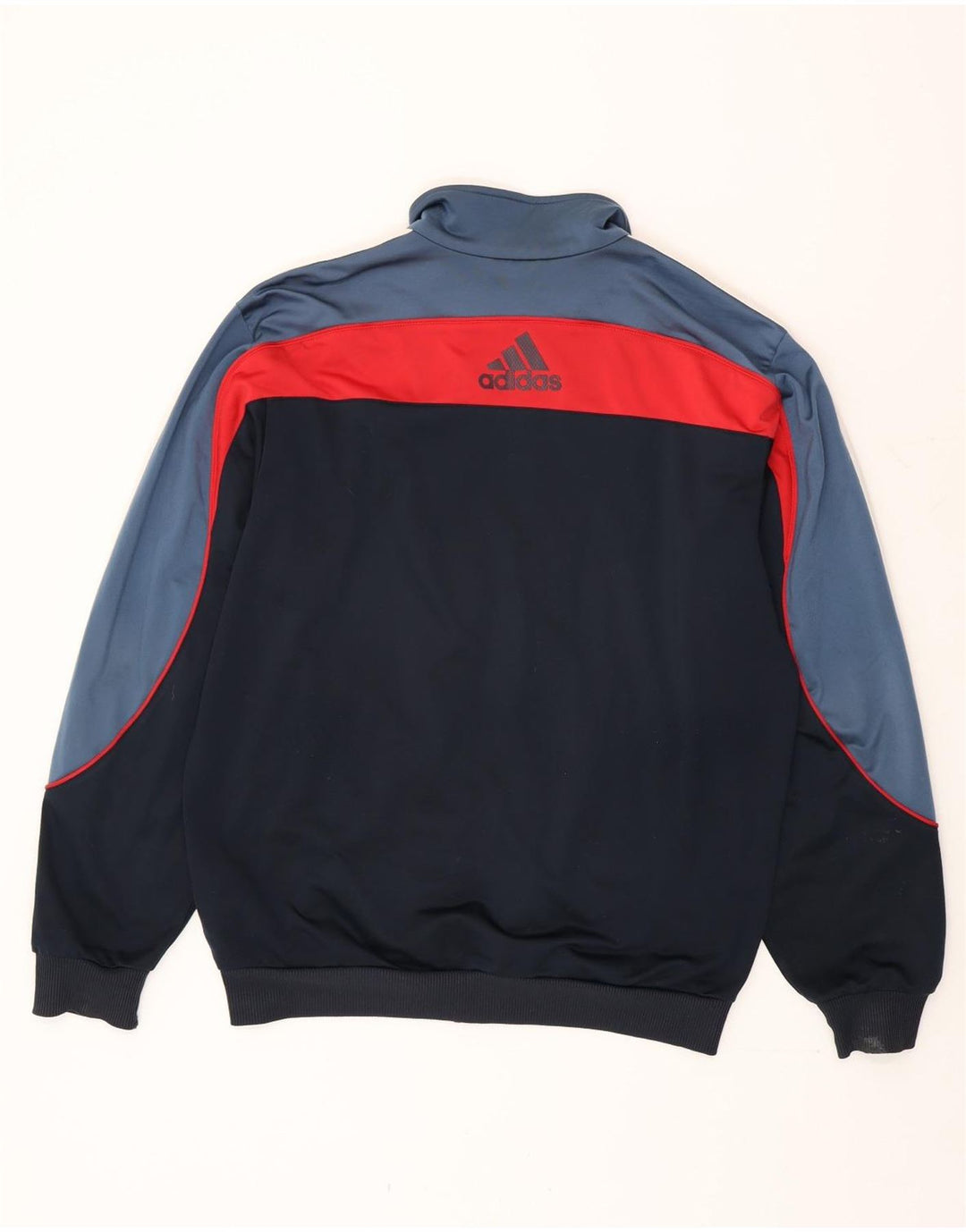 Adidas muška trenirka s grafičkim motivima, velika jakna od poliestera crne boje