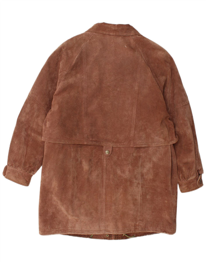 C&A ženski kaput Canda Suede vjetrovka UK 16 Large Brown Leather