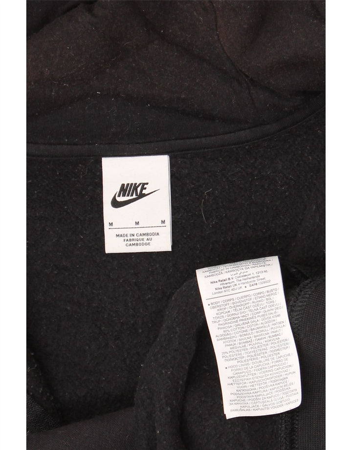 Nike muški pulover s kapuljačom na patentni zatvarač, srednji crni pamuk