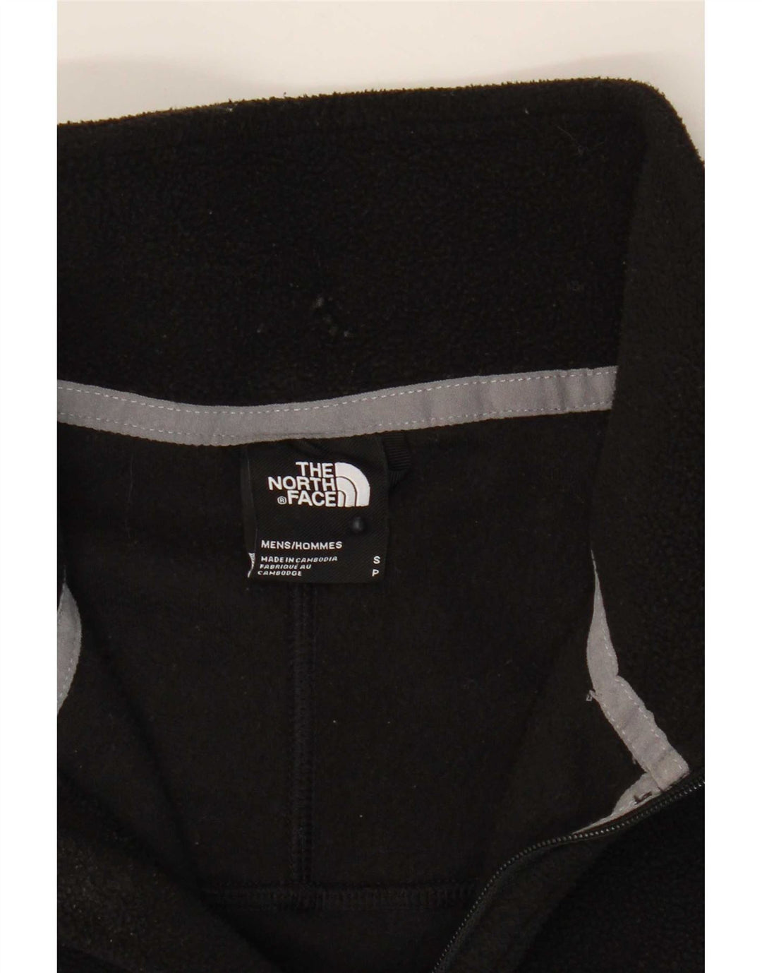 The North Face muški flis džemper s patentnim izrezom Mali crni poliester