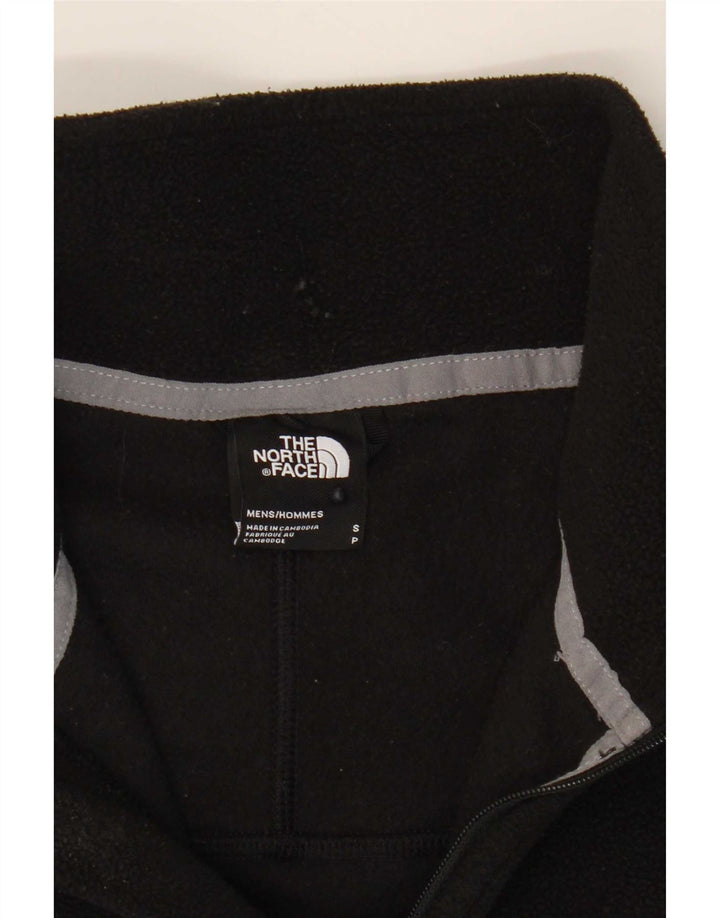 The North Face muški flis džemper s patentnim izrezom Mali crni poliester