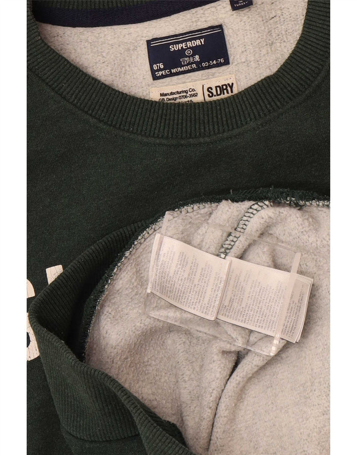 Superdry muška trenirka s grafičkim motivima, veliki zeleni pamuk