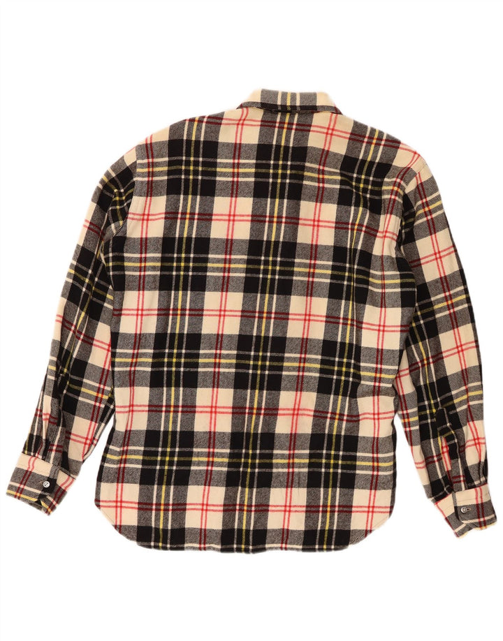 Vintage muška flanelska košulja srednje raznobojnog kariranog kroja