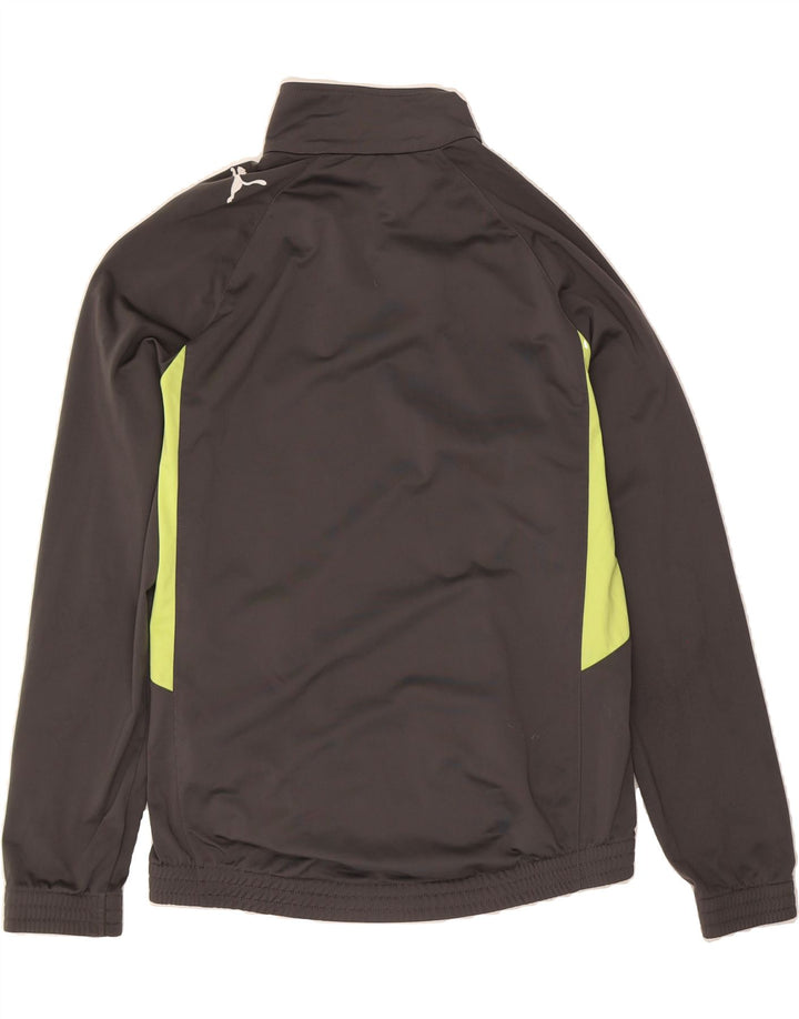 PUMA Mens Tracksuit Top Jacket Medium Grey Colourblock Polyester Vintage Puma and Second-Hand Puma from Messina Hembry 