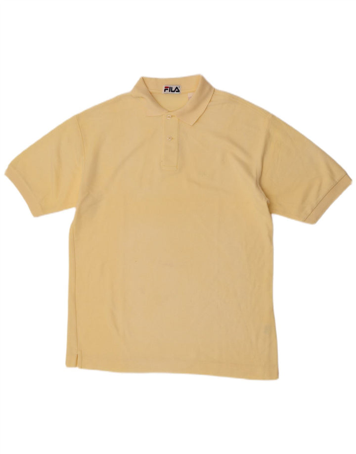 Fila muška polo majica IT 48 srednje žuti pamuk