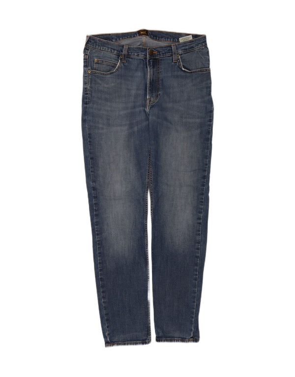 Lee Mens Rider Slim Jeans W33 L32 Plavi pamuk