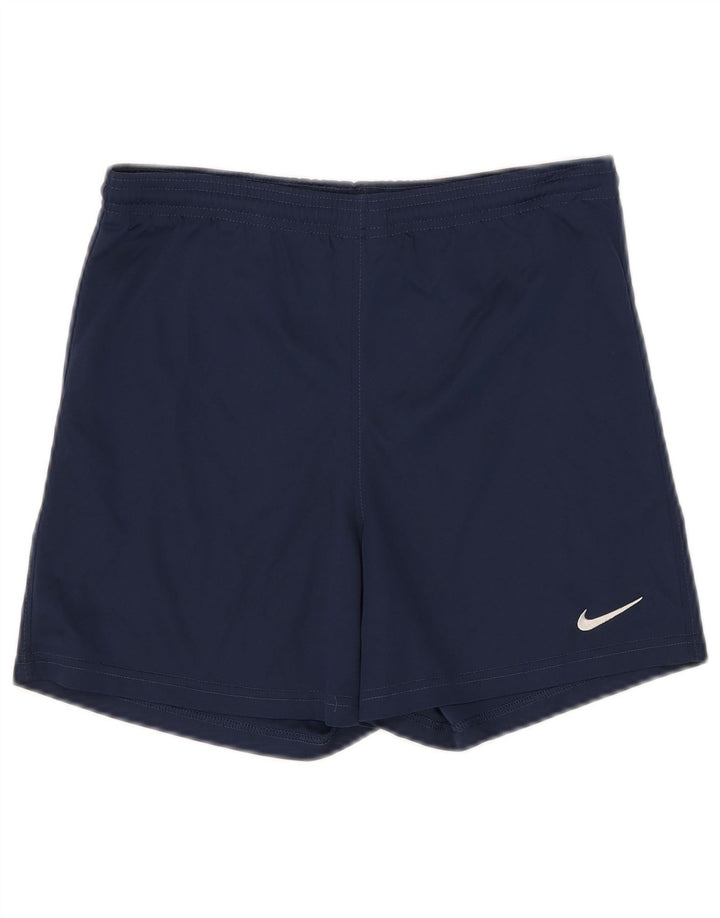 Nike Sportske kratke hlače za dječake od 12 do 13 godina, veliki mornarsko plavi poliester