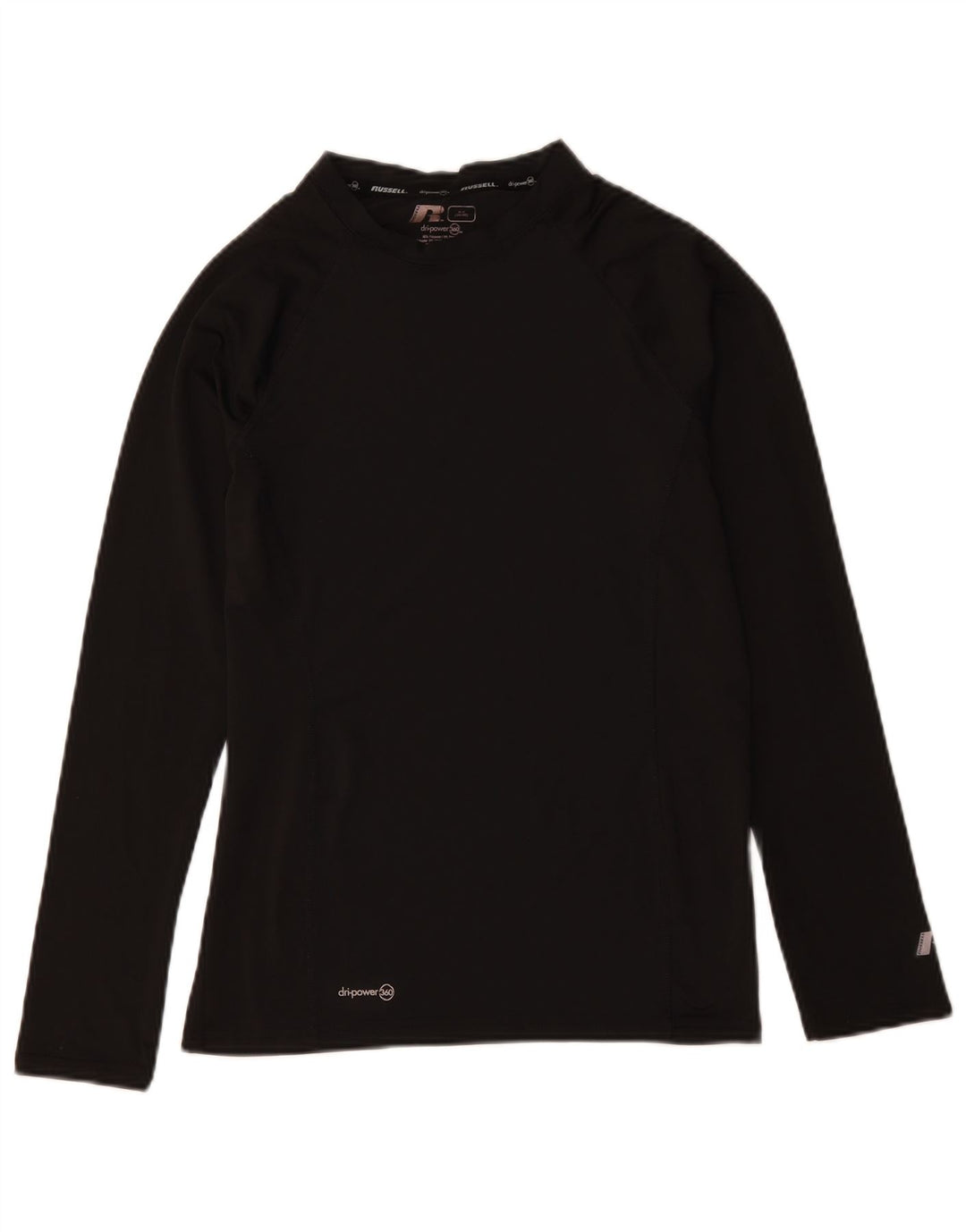 RUSSELL ATHLETIC Muška majica dugih rukava Srednje crni poliester
