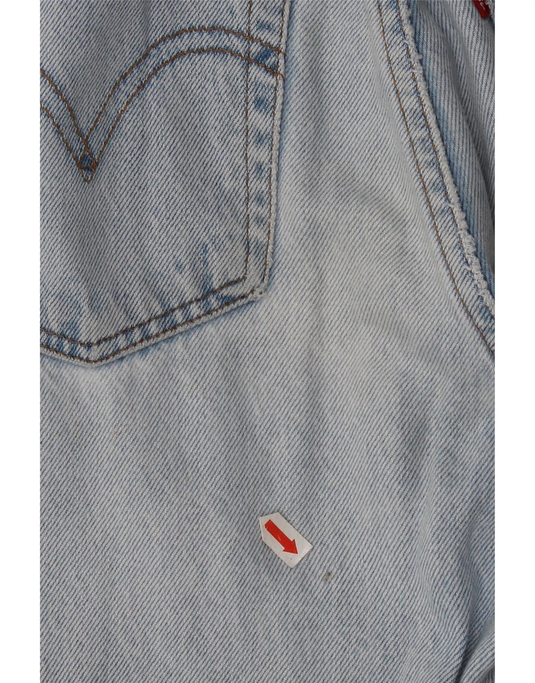 Levi's ženske ravne traperice s prsnim košem W25 L29 plavi pamuk