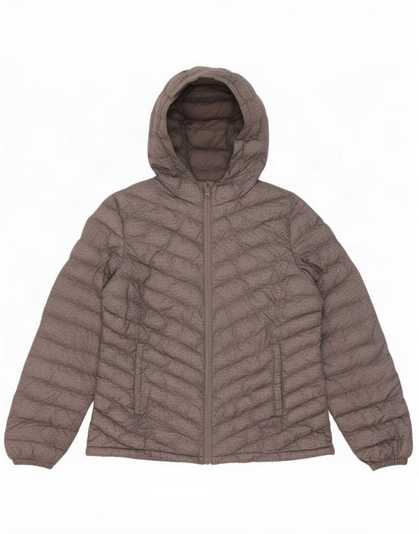 Mountain Warehouse Ženska podstavljena jakna s kapuljačom UK 14 Veliki sivi poliester