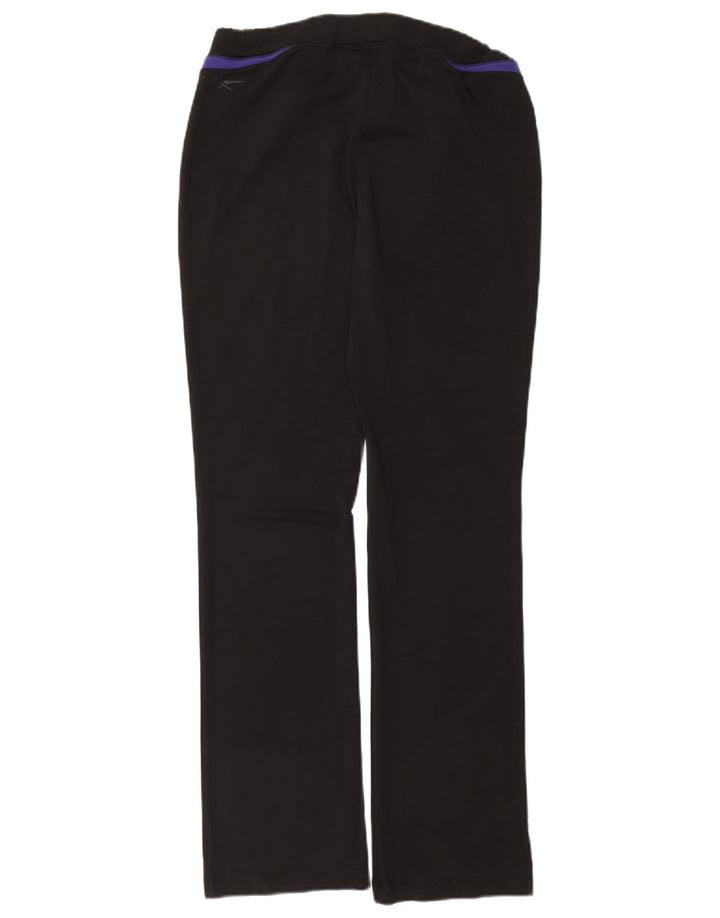 REEBOK Ženske trenirke Hlače UK 14 Veliki crni poliester