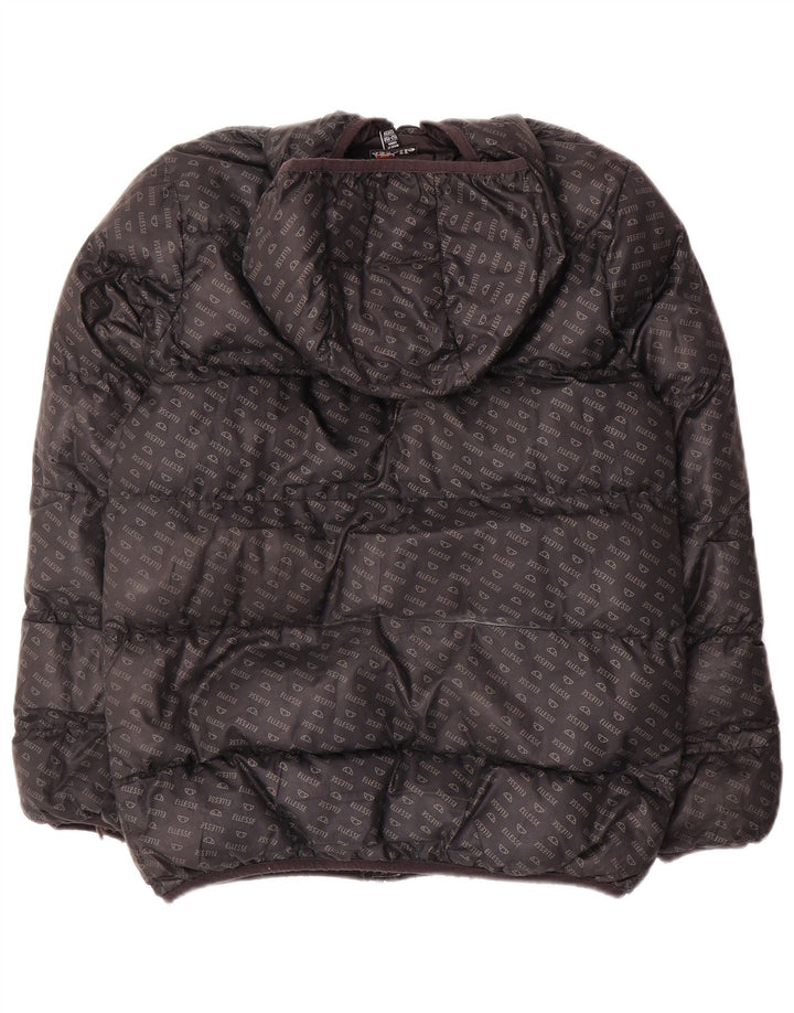 ELLESSE Jakna s kapuljačom i podstavljenom grafikom za dječake 12-13 godina crna poliester