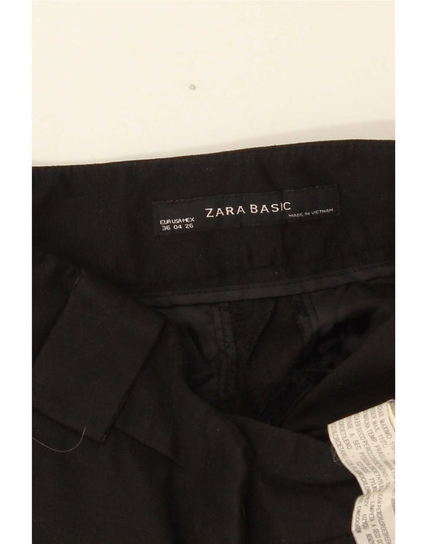 Zara ženske uske chino hlače EU 36 XS W26 L28 crni poliester