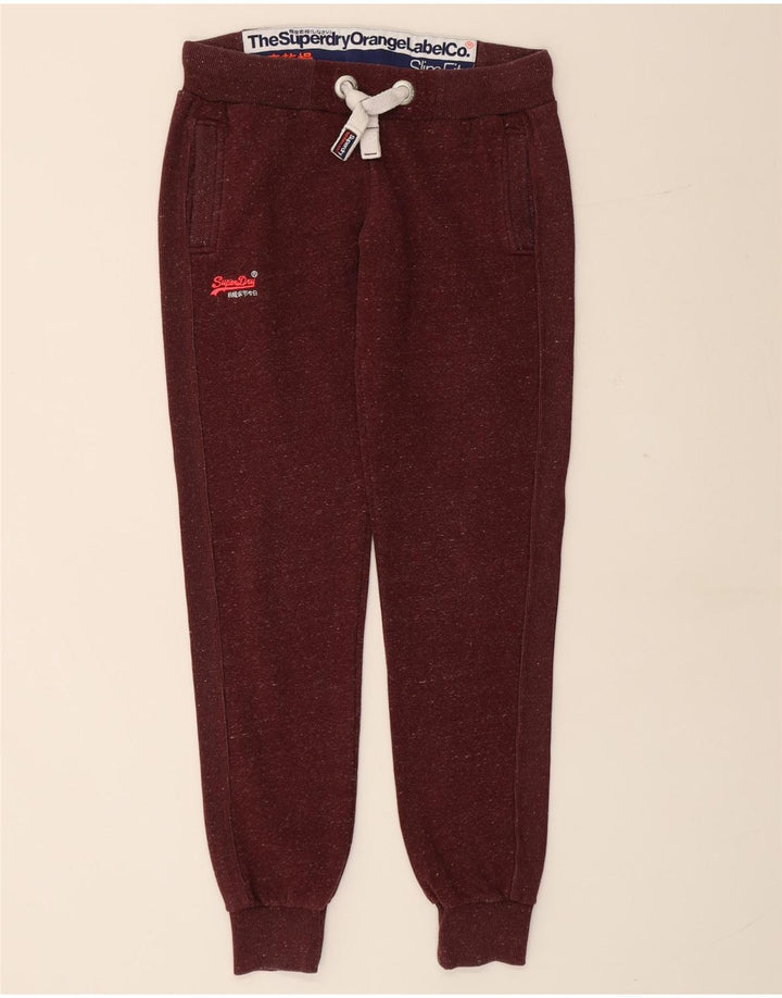 SUPERDRY Ženska trenirka Hlače Joggers UK 14 Srednje Bordo Flecked
