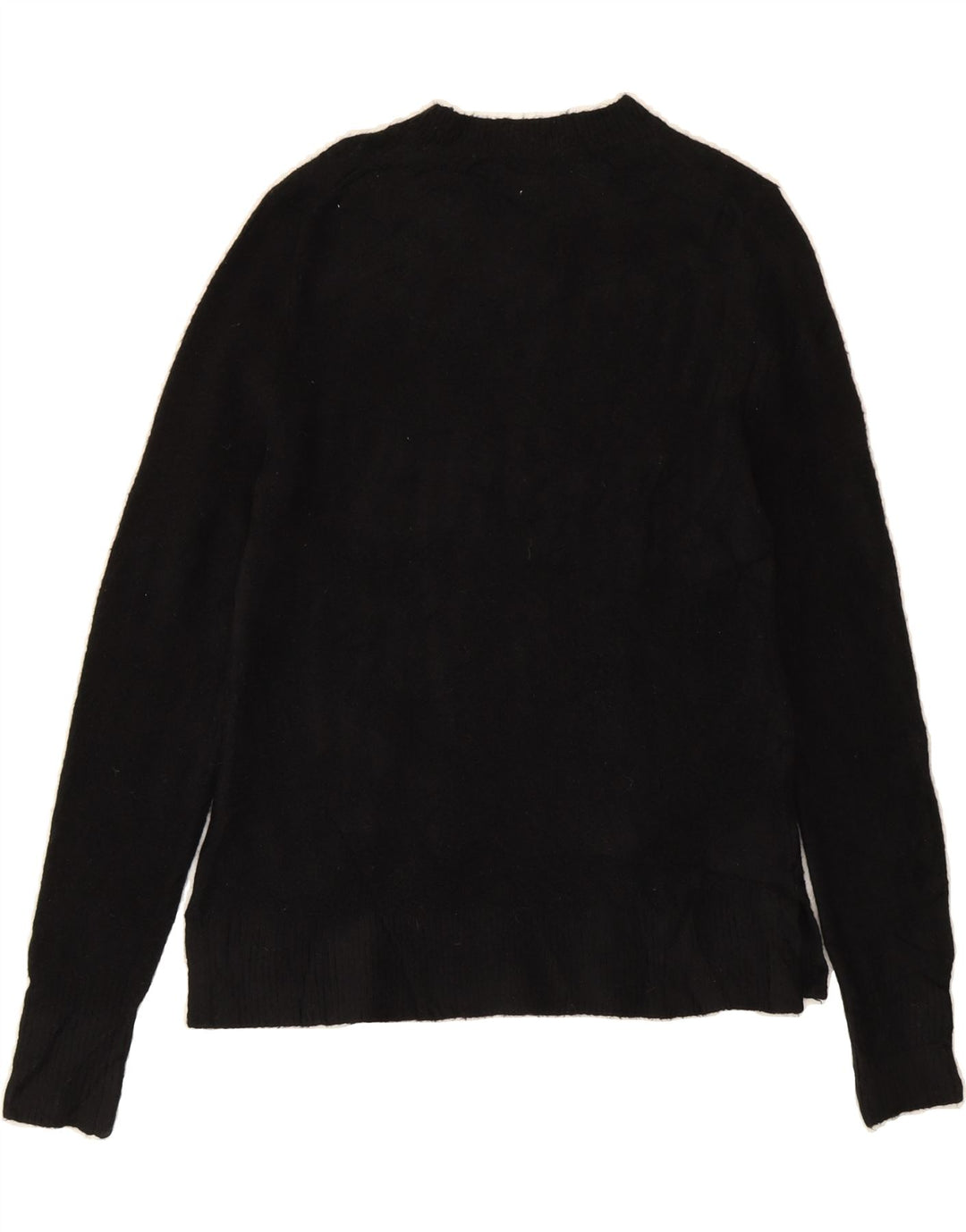 J. CREW Womens Crew Neck Jumper Sweater UK 10 Small Black Polyacrylic Vintage J. Crew and Second-Hand J. Crew from Messina Hembry 