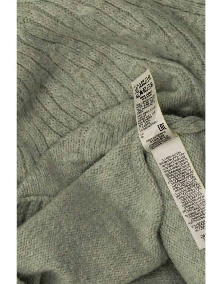 Marks & Spencer ženski džemper s kornjačičastim ovratnikom UK 14 Srednje zelena