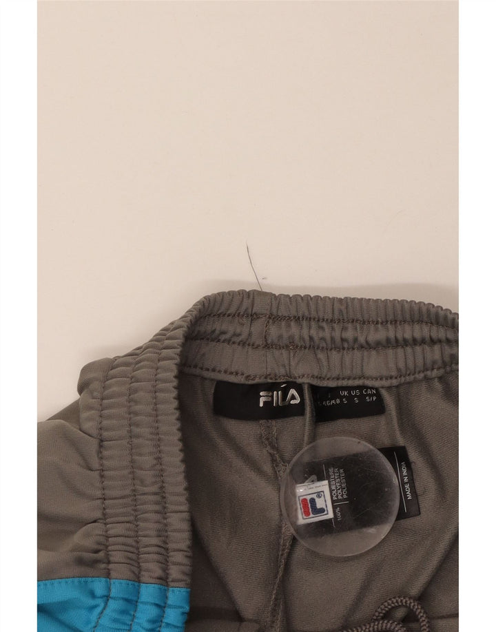 FILA Mens Tracksuit Trousers Small  Grey Colourblock Polyester Vintage Fila and Second-Hand Fila from Messina Hembry 
