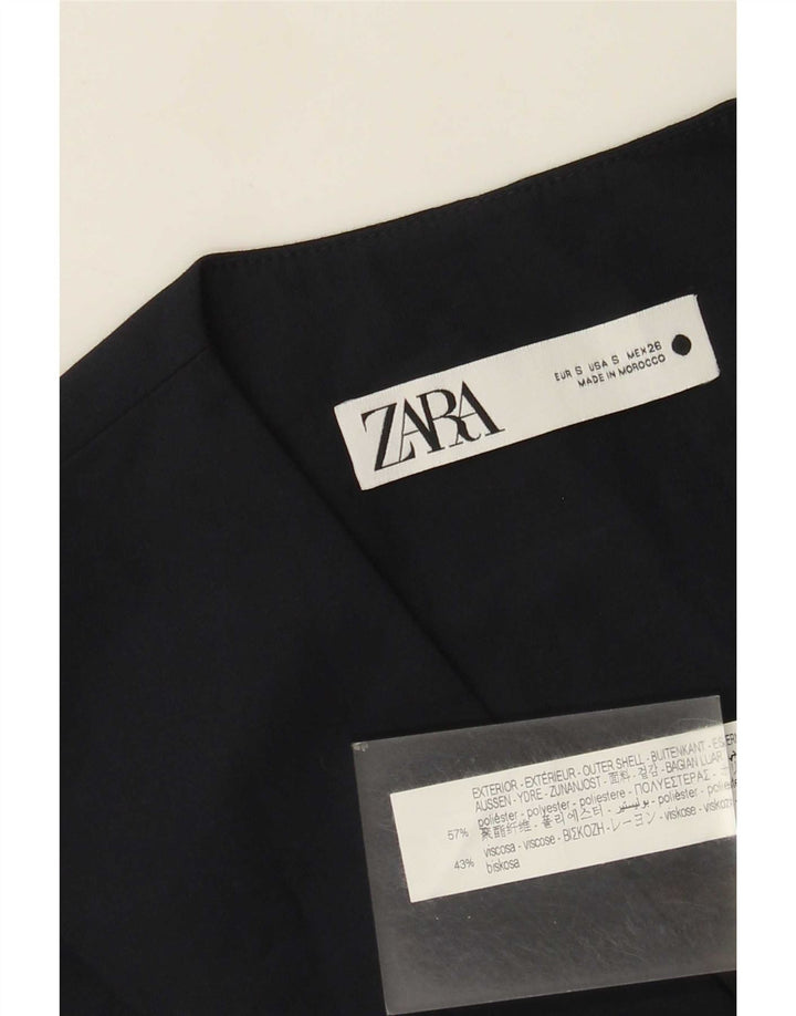 Zara ženski prsluk UK 10 Mali tamnoplavi poliester
