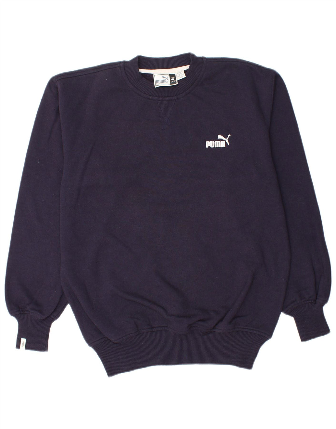 PUMA Mens Sweatshirt Jumper XS Navy Blue Cotton