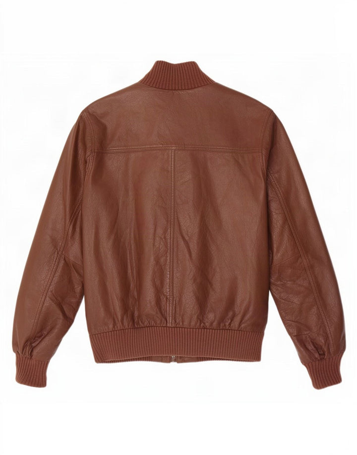 Timberland muška bomber kožna jakna UK 38 srednje smeđa