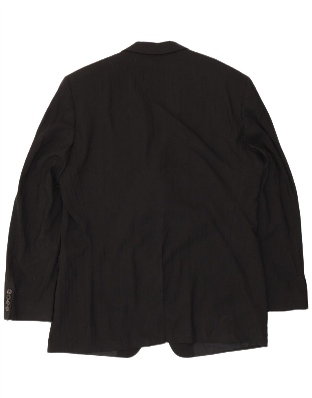 Hugo Boss muška jakna sa 3 gumba EU 56 3XL crna vunena prugasta jakna