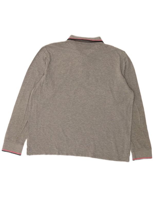 Lotto muška polo majica dugih rukava 2XL sivi pamuk