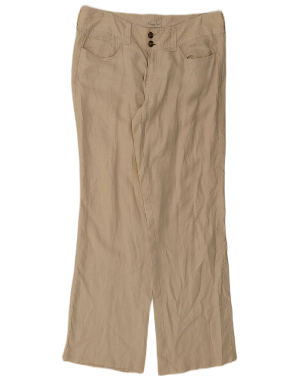 Ženske ravne ležerne hlače Massimo Dutti EU 42 Large W32 L32 Bež