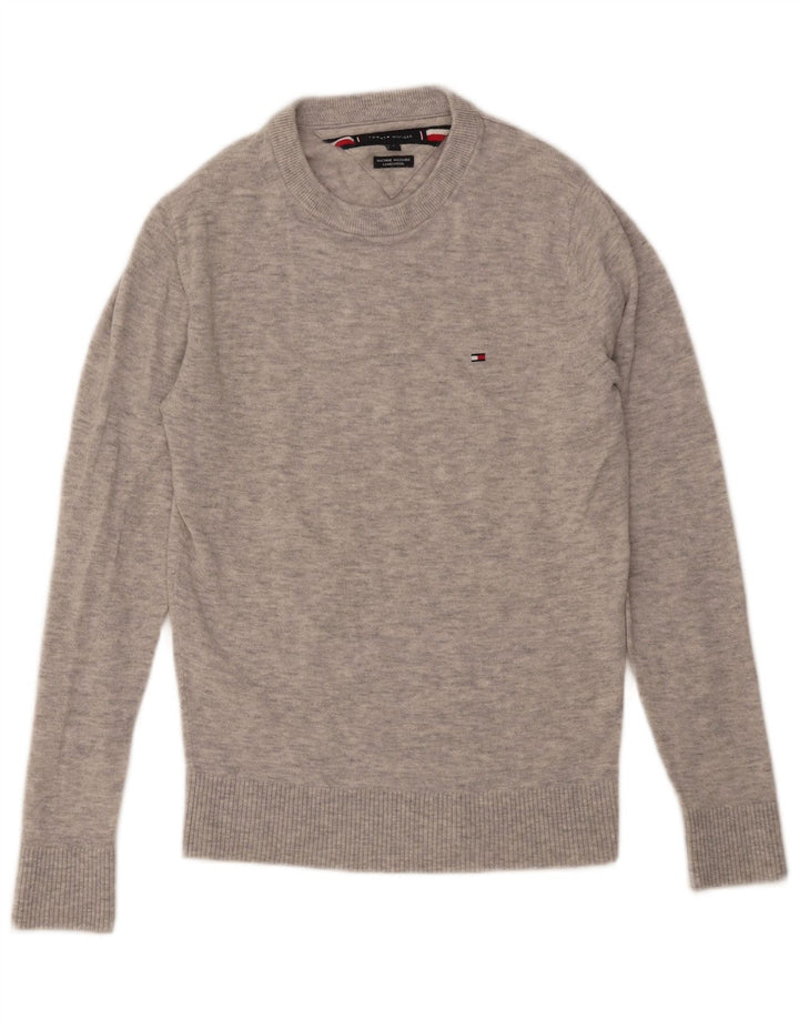 Tommy Hilfiger muški pulover s okruglim izrezom mali sivi