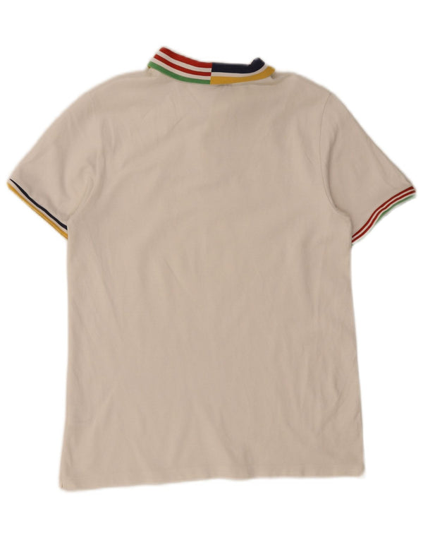 Lacoste polo majica za ragbi za dječake 15-16 godina, bijeli pamuk na pruge