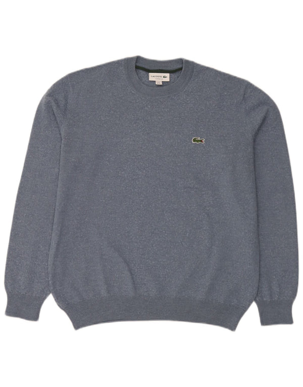 Lacoste muški džemper s okruglim izrezom veličine 6 XL plave vune