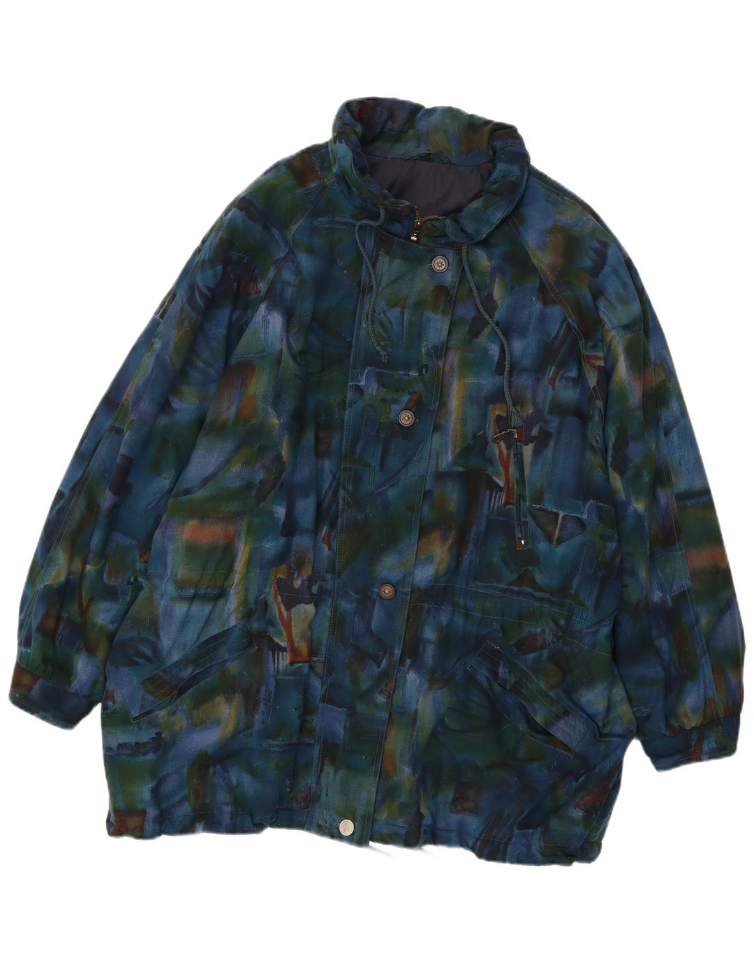 VINTAGE ženska velika vjetrovka UK 20 2XL tamnoplava boja na kravatu