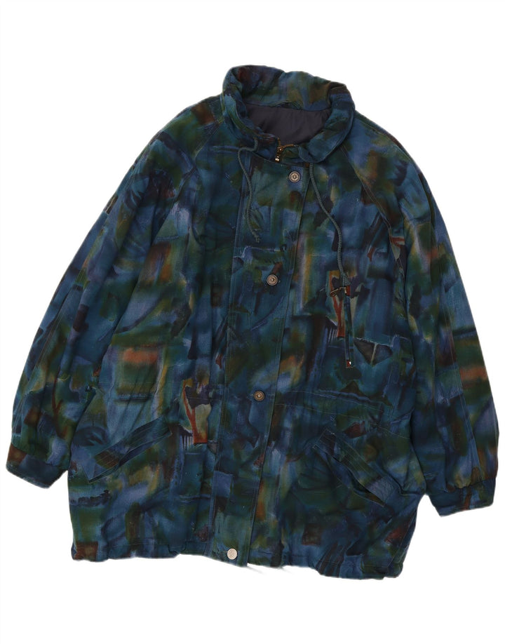 VINTAGE ženska velika vjetrovka UK 20 2XL tamnoplava boja na kravatu