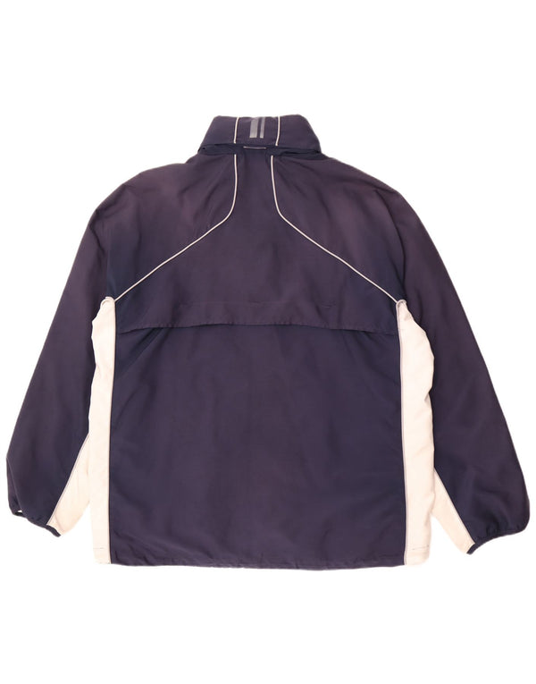 Nike Muška kišna jakna s kapuljačom UK 45/47 XL Navy Blue Colourblock