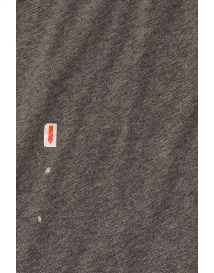 MOSCHINO Ženska majica kratkih rukava IT 42 Srednje sivi flekasti pamuk