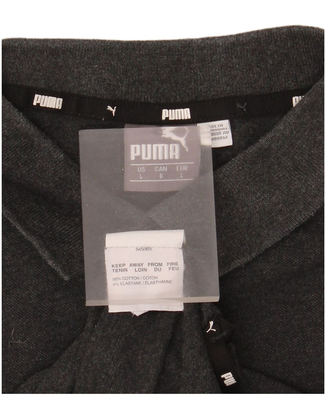 Puma muška polo majica Large Grey Cotton