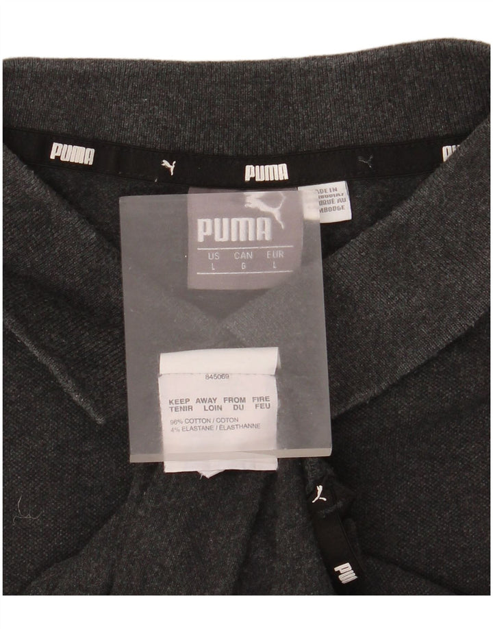 Puma muška polo majica Large Grey Cotton