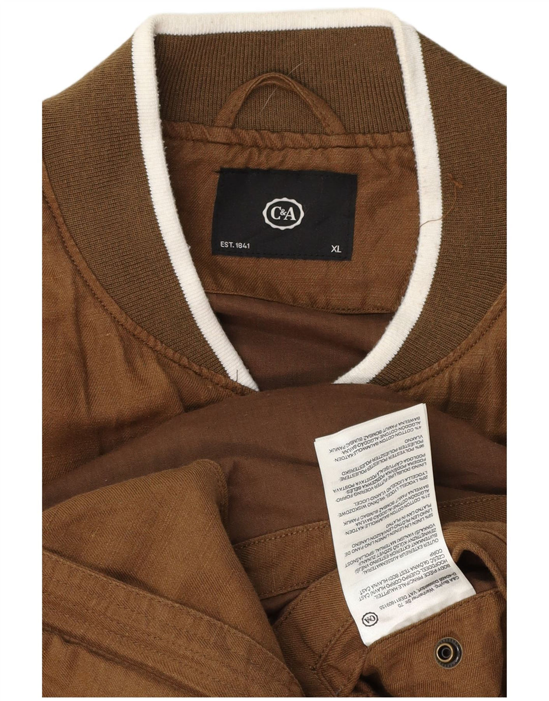 C & A muška bomber jakna UK 42 XL smeđi pamuk