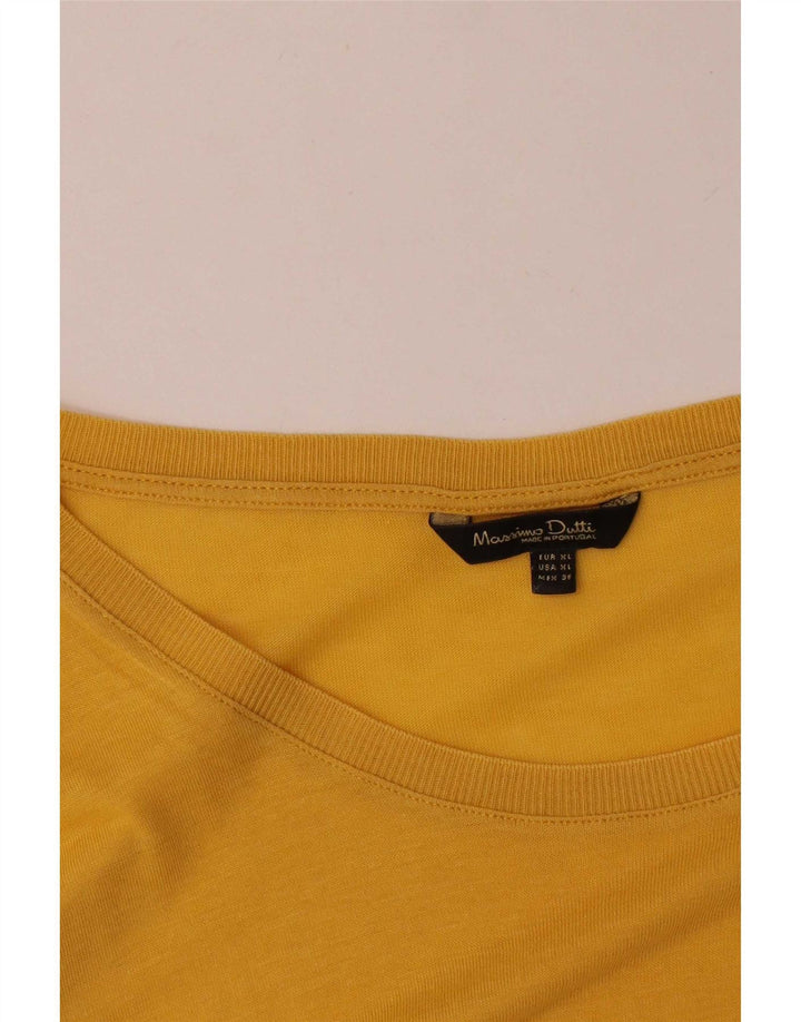 Ženska majica s 3/4 rukavima Massimo Dutti UK 18 XL žuta