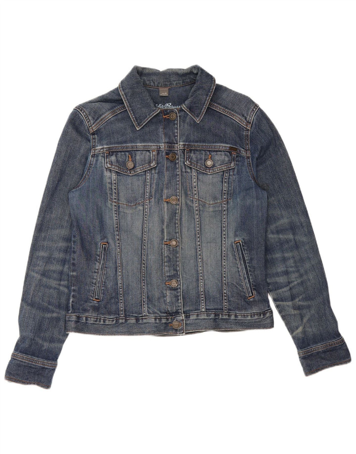 Eddie Bauer ženska traper jakna UK 14 srednje plavi pamuk