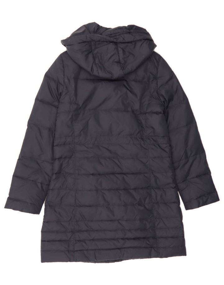 DKNY Womens Hooded Padded Coat UK 12 Medium Navy Blue Nylon Vintage Dkny and Second-Hand Dkny from Messina Hembry 