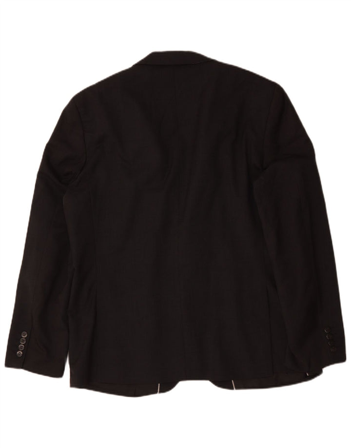 Marks & Spencer muška jakna sako s 2 gumba UK 44 XL crna vuna