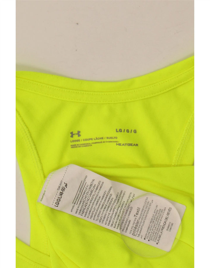 UNDER ARMOUR Muška majica Heat Gear Graphic Top Veliki zeleni poliester