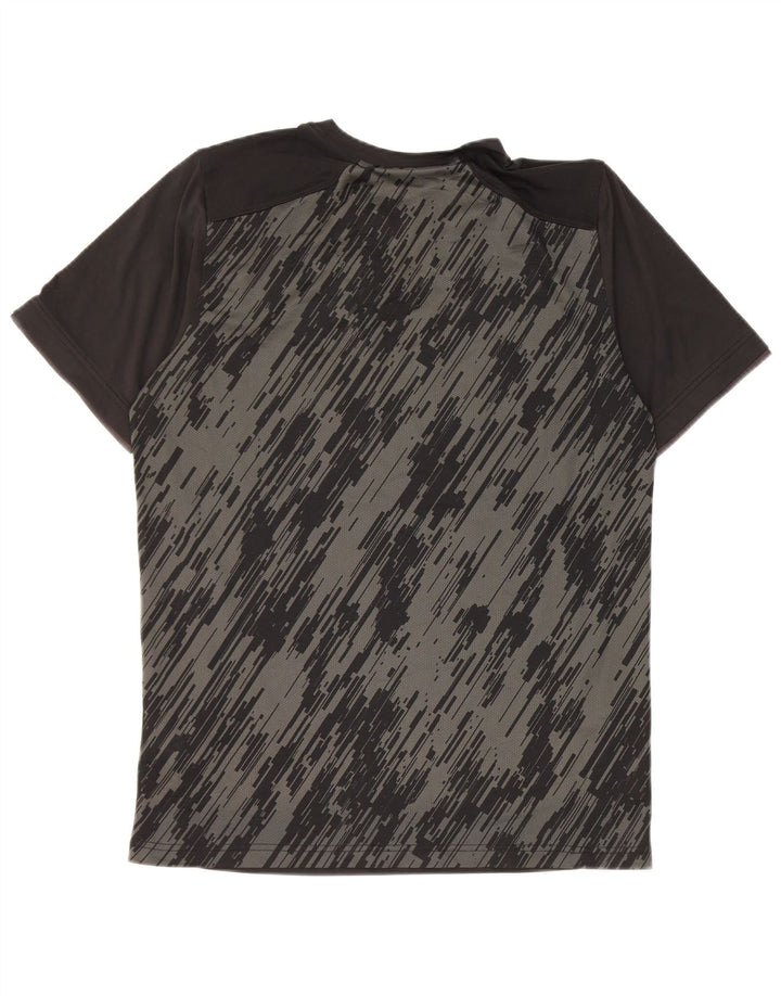 Nike Dri Fit T-Shirt Top srednji crni geometrijski poliester