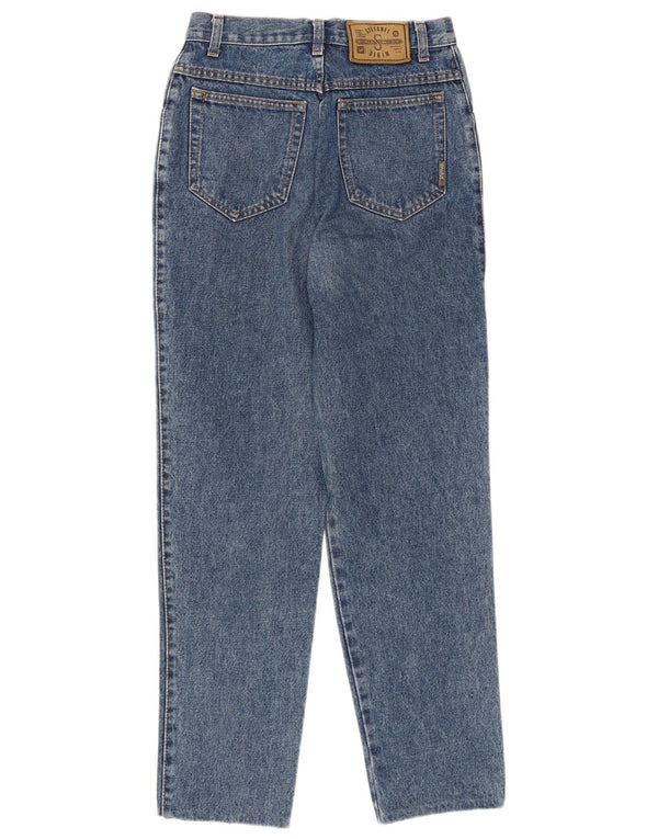 STEFANEL Ženske sužene traperice visokog struka IT 44 srednje W26 L27 plavi pamuk