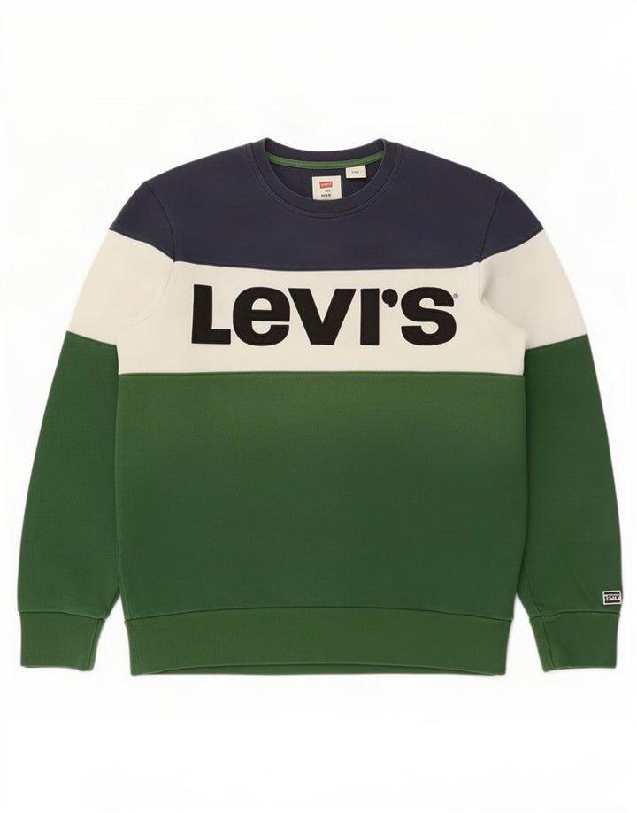 Levi's muški džemper srednjeg raznobojnog pamuka