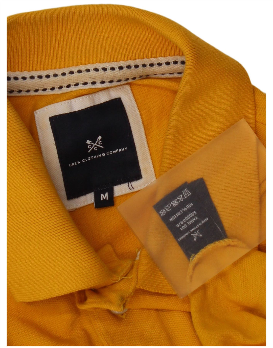 Crew Clothing Muška polo majica Srednje žuti pamuk