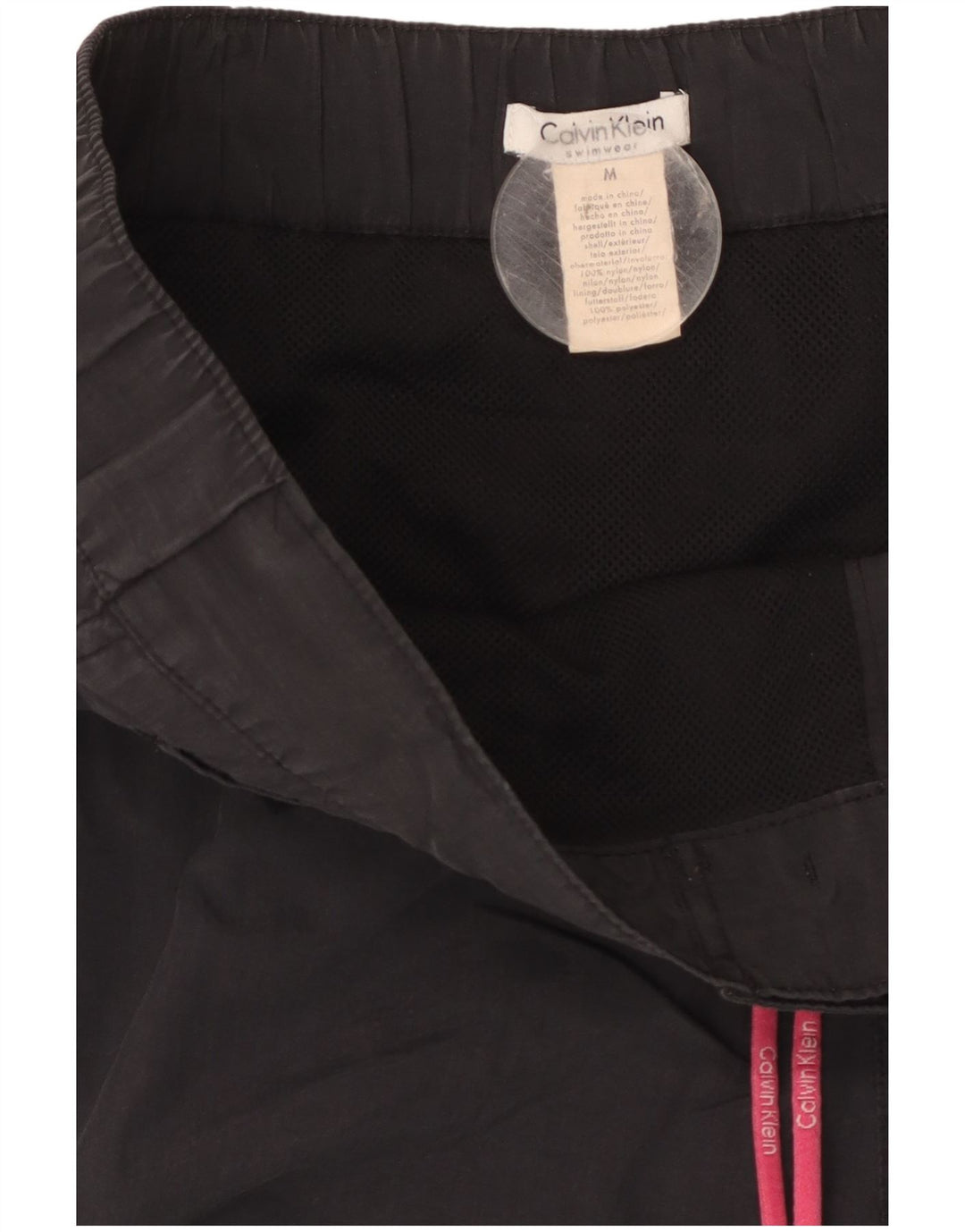 Calvin Klein muške kratke hlače za kupanje s grafičkim motivima, srednji crni najlon